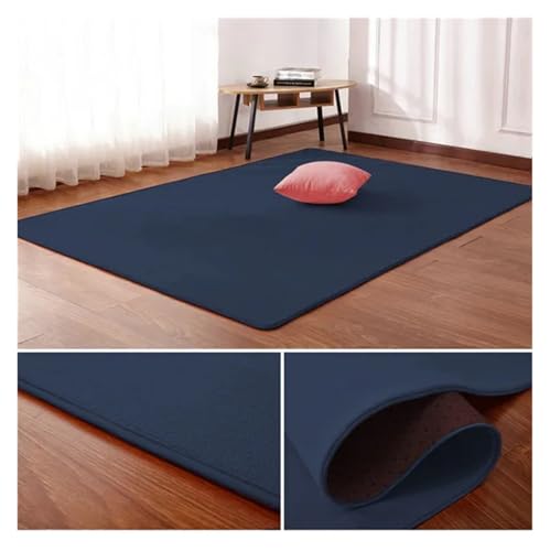 PSNKLMM Wohnzimmer Teppich Bodenmatte Schlafzimmer Bett Korallen Fleece Decke Studie Tür Teppich Korallen Fleece Kissen(9,120 x200cm) von PSNKLMM