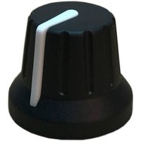 PSP 49009 49009 Drehknopf mit Zeiger Schwarz, Weiß (Ø x H) 18.8mm x 15.24mm von PSP
