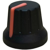 PSP 49009-OR 49009-OR Drehknopf mit Zeiger Schwarz, Orange (Ø x H) 18.8mm x 15.24mm von PSP