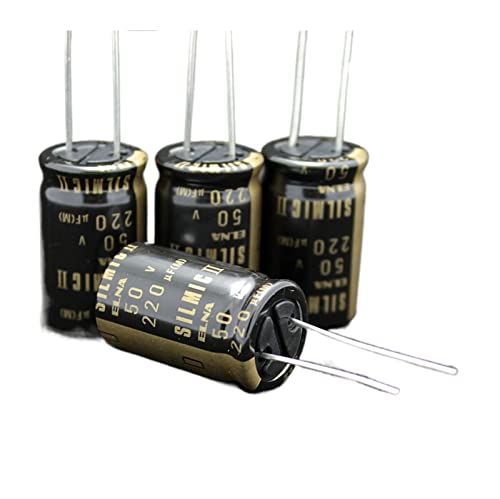 Elektronische Zubehörkondensatoren 10 Stück/30 Stück Audio-Elektrolytkondensator, Original japanisches Goldwort 50 V 220 UF (Size : Taglia unica) von PSPASPFZ