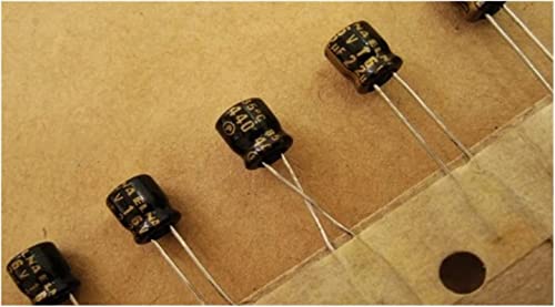 Kondensator-Kit 30 teile/los Small Volume Audio Aluminium-Elektrolytkondensatoren Kondensatoren (Size : R2A 50V2.2UF 4X5) von PSPASPFZ