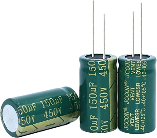 Kondensator-Set, 5 Stück, 450 V, 150 UF, 150 UF, 450 V, Hochfrequenz-Elektrolytkondensator, Volumen 18 x 35 mm, 18 x 30 mm Kondensatoren von PSPASPFZ