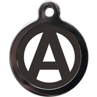 Buchstabe Initialen A-Z Schwarz Und Weiß Haustier Tags von PSPetTag