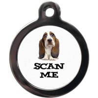 Handgemachter Basset Hound Mit Gravur von PSPetTag