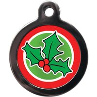 Lustige Weihnachts-Holly-Haustiermarke von PSPetTag