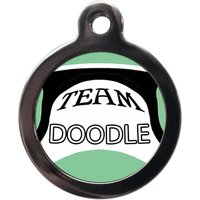 Team Doodle Haustiermarke - Hunderasse Tags-Hundemarke Personalisierter Text Auf Der Rückseite-Hundemarke-Alle Rassen Verfügbar von PSPetTag