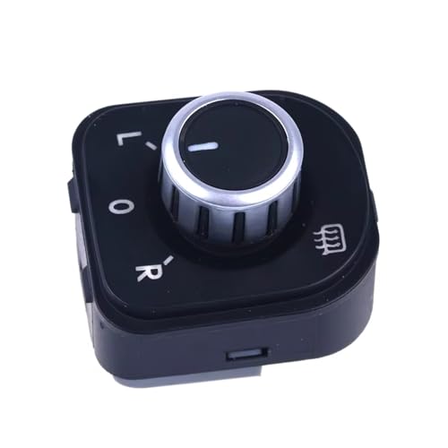 Autoteile Kompatibel Mit VW Für Jetta MK5 2006–2011 Für Golf MK5 MK6 2004–2013 Für Rabbit 2006–2009, Chrom-Schalterknopf Elektrische Seitenspiegeleinstellung 1K0 959 565 5ND959565B von PSRRGZTM