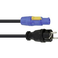 PSSO H07RN-F Strom Anschlusskabel [1x Schutzkontakt-Stecker - 1x PowerCon-Stecker] 1.50m Schwarz von PSSO