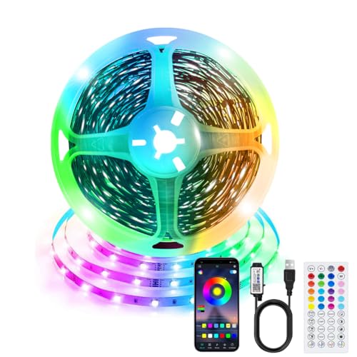 LED Strip 3 m, LED TV Hintergrundbeleuchtung mit 44 Tasten Fernbedienung APP Control Sync für 45-65 Inch RGB Lighting LED Beleuchtung für HDTV, TV-Bildschirm, PC von PSTAR