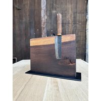 Messerhalter Eiche Geräuchert Magnetisch von PSTischdesign