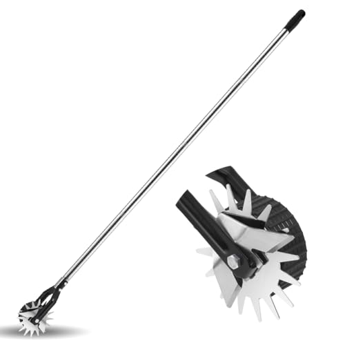 PSUTBPAT Wheel Rotary Edger Hand Edger Lawn Tool Sidewalk Manual Lawn Edger with Sturdy 4-Section Adjustable Stainless Steel Handle for Sidewalks and Gardens 67.32 Inch PSUTBPAT Wheel Rotary Edger Hand Edger Lawn Tool Sidewalk Manual Lawn Edger with Sturdy 4-Section Adjustable Stainless Steel Handle for Sidewalks and Gardens 67.32 Inch von PSUTBPAT