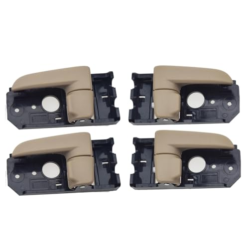 PSUWSXA 4 Pcs Chrom Schwarz Beige Innen Türgriff Vorne Hinten Links Rechts Für Kia Für Spectra 2.0 L 826102F000 826202F000(Beige) von PSUWSXA