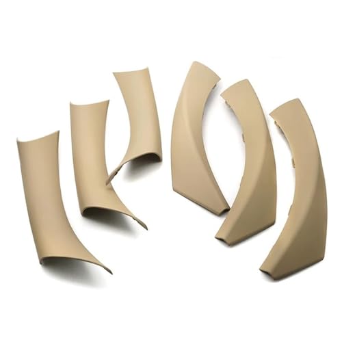 PSUWSXA 6 Stücke Auto Innen Türgriff Pull Abdeckung Carbon Stil Für 3 Serie E90 E91 316 318 320 325 328i 2004 2005-2012(RHD beige) von PSUWSXA