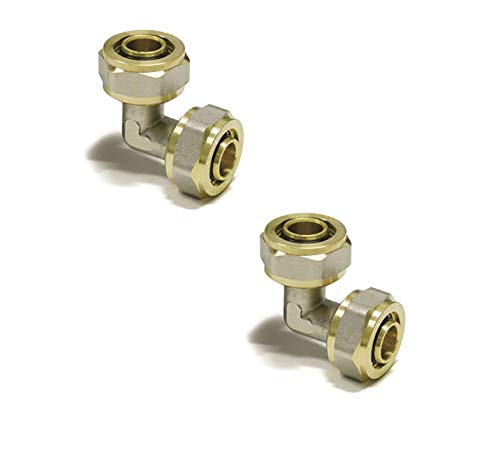 Ellenbogen 16 mm – 16 mm Stecker COMPRESSIO für pert-al-pert oder pex-al-pex von PSW TRADE SUPPLIERS LTD