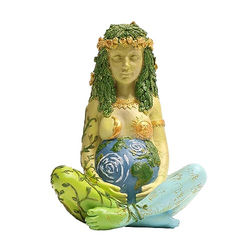 PSYHILAR Mutter Erde Statue, 17,8 cm Fruchtbarkeit Gaia Göttin Statue, Natur Schwangere Wicca Altar Supplies, Mond Yoga Alter Tisch Hexerei PSYHILAR Mutter Erde Statue, 17,8 cm Fruchtbarkeit Gaia Göttin Statue, Natur Schwangere Wicca Altar Supplies, Mond Yoga Alter Tisch Hexerei von PSYHILAR
