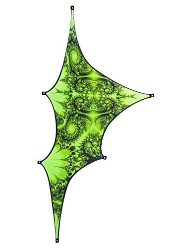 PSYWORK Schwarzlicht Segel Spandex | Fractal Green Black II Right | 1,50 x 2,75m | UV-aktiv | Leuchtend | Wandtuch Wandbehang Stoff Neon Deko Party Tuch Tapestry Poster PSY Goa PSYWORK Schwarzlicht Segel Spandex | Fractal Green Black II Right | 1,50 x 2,75m | UV-aktiv | Leuchtend | Wandtuch Wandbehang Stoff Neon Deko Party Tuch Tapestry Poster PSY Goa von PSYWORK