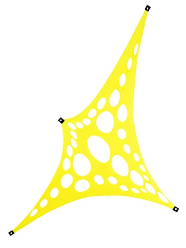 PSYWORK Schwarzlicht Segel Spandex | Progspy Neon Space Star | Vanille | 1,5 x 3m | UV-aktiv | Leuchtend | Wandtuch Wandbehang Stoff Neon Deko Party Tuch Tapestry Poster PSY Goa von PSYWORK
