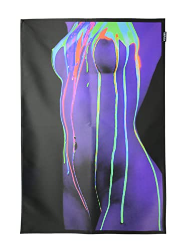 PSYWORK Schwarzlicht Stoffposter Neon | Girl UV Color Splash 2 | 0,6 x 0,9m | UV-aktiv | fluoreszierend | Wandbehang Stoffbanner Poster Wandbild Kunstdruck Dekobild Dekoration Wandteppich PSYWORK Schwarzlicht Stoffposter Neon | Girl UV Color Splash 2 | 0,6 x 0,9m | UV-aktiv | fluoreszierend | Wandbehang Stoffbanner Poster Wandbild Kunstdruck Dekobild Dekoration Wandteppich von PSYWORK