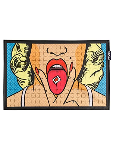 PSYWORK Schwarzlicht Stoffposter Neon | LSD Girl Blotter Art | 0,3 x 0,45m | UV-aktiv | fluoreszierend | Wandbehang Stoffbanner Poster Wandbild Kunstdruck Dekobild Dekoration Wandteppich PSYWORK Schwarzlicht Stoffposter Neon | LSD Girl Blotter Art | 0,3 x 0,45m | UV-aktiv | fluoreszierend | Wandbehang Stoffbanner Poster Wandbild Kunstdruck Dekobild Dekoration Wandteppich von PSYWORK