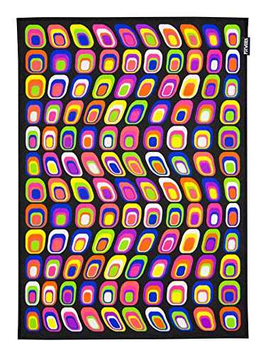 PSYWORK Schwarzlicht Stoffposter Neon | Neon Retro | 0,5 x 0,7m | UV-aktiv | fluoreszierend | Wandbehang Stoffbanner Poster Wandbild Kunstdruck Dekobild Dekoration Wandteppich PSYWORK Schwarzlicht Stoffposter Neon | Neon Retro | 0,5 x 0,7m | UV-aktiv | fluoreszierend | Wandbehang Stoffbanner Poster Wandbild Kunstdruck Dekobild Dekoration Wandteppich von PSYWORK
