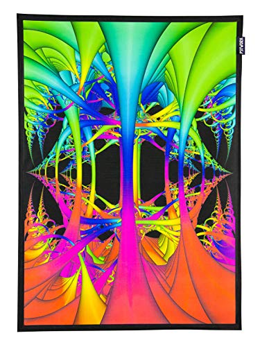 PSYWORK Schwarzlicht Stoffposter Neon | Wired Dimension | 0,5 x 0,7m | UV-aktiv | fluoreszierend | Wandbehang Stoffbanner Poster Wandbild Kunstdruck Dekobild Dekoration Wandteppich PSYWORK Schwarzlicht Stoffposter Neon | Wired Dimension | 0,5 x 0,7m | UV-aktiv | fluoreszierend | Wandbehang Stoffbanner Poster Wandbild Kunstdruck Dekobild Dekoration Wandteppich von PSYWORK