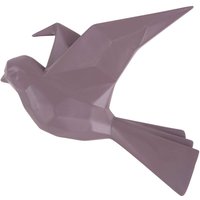 Pt' - Vögelförmige Wanddekoration aus violettem mattem Harz Origami von PT'