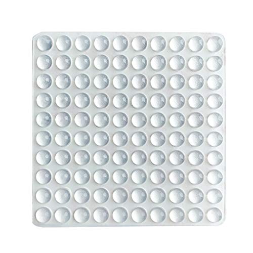 Transparente Silicone Anti-Collision Silikon-Pads, 8 mm x 4 mm, 100 Stück, Selbstklebende rutschfeste Schutzpunkte von PTAPIPI