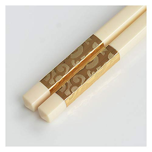 10 Paar Essstäbchen aus Porzellan im japanischen Stil, wiederverwendbar, hochwertige Knochen-Essstäbchen, hohe Temperaturbeständigkeit, leicht, einfach zu bedienen und zu reinigen, 27 cm 10 Paar Essstäbchen aus Porzellan im japanischen Stil, wiederverwendbar, hochwertige Knochen-Essstäbchen, hohe Temperaturbeständigkeit, leicht, einfach zu bedienen und zu reinigen, 27 cm von PTATT