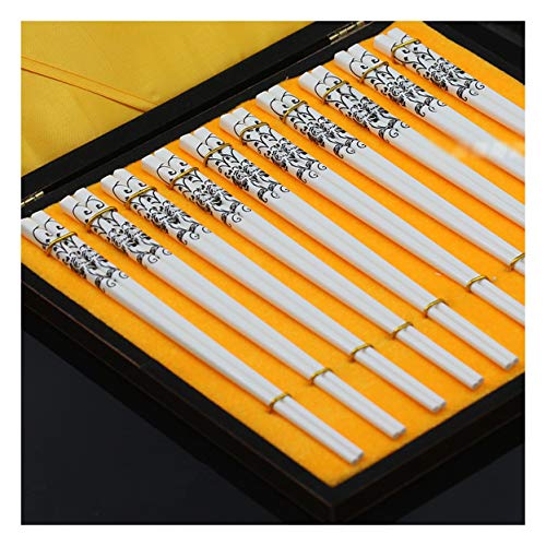 10 Paar Keramik-Essstäbchen – Premium japanische Essstäbchen wiederverwendbar & langlebiges Design – rutschfeste Essstäbchen Blumen-Design für Zuhause & Restaurant 10 Paar 10 Paar Keramik-Essstäbchen – Premium japanische Essstäbchen wiederverwendbar & langlebiges Design – rutschfeste Essstäbchen Blumen-Design für Zuhause & Restaurant 10 Paar von PTATT