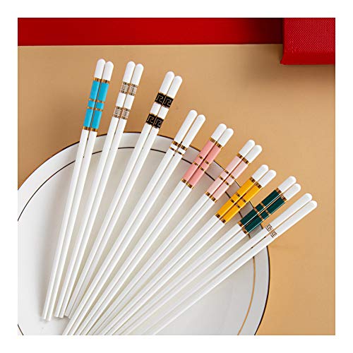 10 Paar Knochenporzellan Essstäbchen Wiederverwendbare japanische chinesische koreanische Essstäbchen rutschfest 9,4 Zoll Weiß für Schule, Zuhause, Büro, Outdoor, Bento Box Use R 10 Paar Knochenporzellan Essstäbchen Wiederverwendbare japanische chinesische koreanische Essstäbchen rutschfest 9,4 Zoll Weiß für Schule, Zuhause, Büro, Outdoor, Bento Box Use R von PTATT