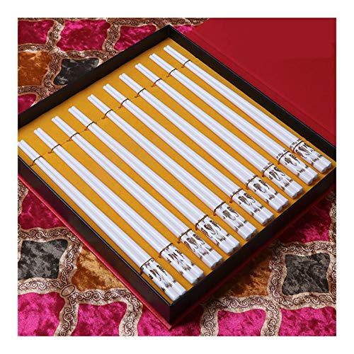 10 Paar Sushi-Essstäbchen aus feinem Porzellan, wiederverwendbar, japanische Sushi-Essstäbchen, mit rutschfester Box, 24 cm, 11 X-Optionen 10 Paar Sushi-Essstäbchen aus feinem Porzellan, wiederverwendbar, japanische Sushi-Essstäbchen, mit rutschfester Box, 24 cm, 11 X-Optionen von PTATT
