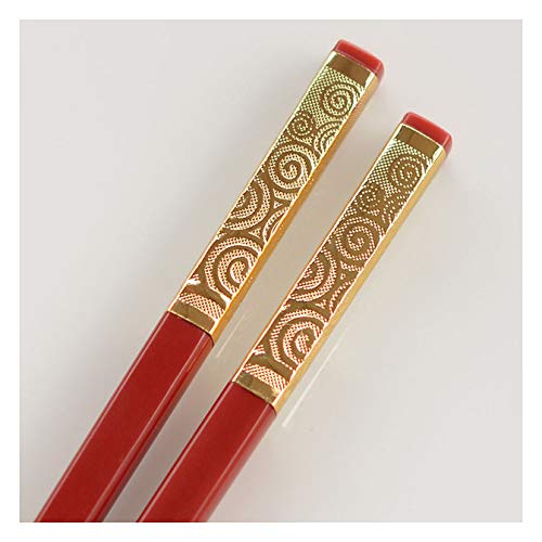 10 Paar wiederverwendbare Essstäbchen aus Fiberglas-Legierung zum Kochen für Erwachsene im chinesischen Stil, japanische Essstäbchen, rutschfest, asiatischer Stil, 27 cm, klassisches Rot C 10 Paar wiederverwendbare Essstäbchen aus Fiberglas-Legierung zum Kochen für Erwachsene im chinesischen Stil, japanische Essstäbchen, rutschfest, asiatischer Stil, 27 cm, klassisches Rot C von PTATT