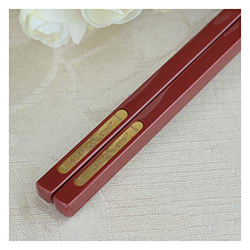 10 Paar wiederverwendbare Essstäbchen aus Fiberglas-Legierung zum Kochen für Erwachsene im chinesischen Stil, japanische Essstäbchen, rutschfest, asiatischer Stil, 27 cm, klassisches rotes V 10 Paar wiederverwendbare Essstäbchen aus Fiberglas-Legierung zum Kochen für Erwachsene im chinesischen Stil, japanische Essstäbchen, rutschfest, asiatischer Stil, 27 cm, klassisches rotes V von PTATT