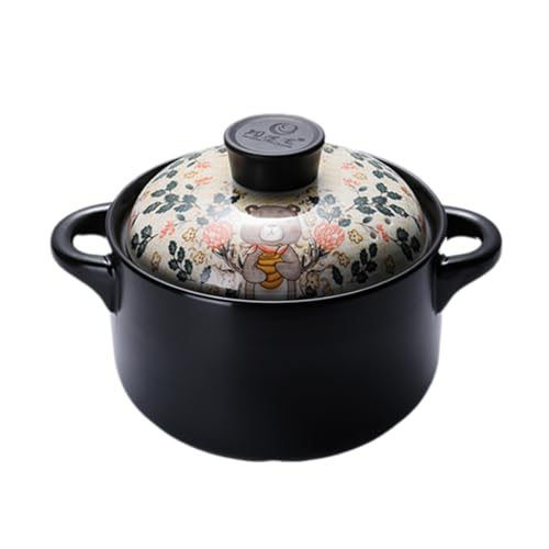 2,5 l Kasserolle mit Deckel, Suppentopf, kleiner Tontopf, Keramik, Suppentopf, rund, irdener Topf, binaurale Auflaufform mit Deckel, Keramik-Kochgeschirr, hohe Temperaturbeständigkeit, D-2,5 l 2,5 l Kasserolle mit Deckel, Suppentopf, kleiner Tontopf, Keramik, Suppentopf, rund, irdener Topf, binaurale Auflaufform mit Deckel, Keramik-Kochgeschirr, hohe Temperaturbeständigkeit, D-2,5 l von PTATT