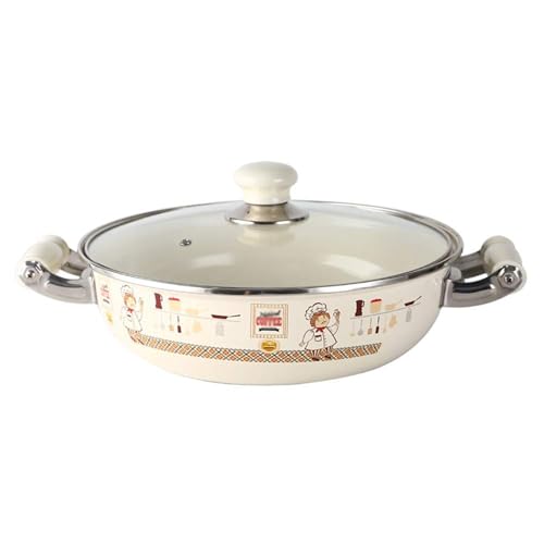 4L Große Auflaufform mit Deckel Suppentopf Flach Auflaufform Binaural mit Deckel Geschirr Robuste Emaille-Beschichtung Suppentopf Induktionsherd Gasherd Allgemein Beige 4L Große Auflaufform mit Deckel Suppentopf Flach Auflaufform Binaural mit Deckel Geschirr Robuste Emaille-Beschichtung Suppentopf Induktionsherd Gasherd Allgemein Beige von PTATT