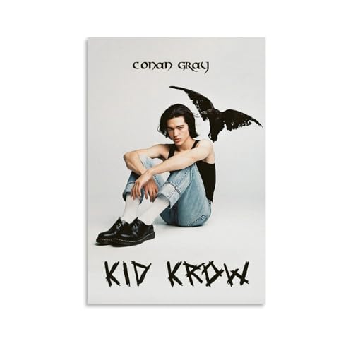 Conan Gray Poster Kid Krow Poster, Leinwand, Wandkunst, dekorative Wohnkultur, Gemälde für Wohnzimmer, Schlafzimmer, 30 x 45 cm, ungerahmt, Stil 12 von PTATT