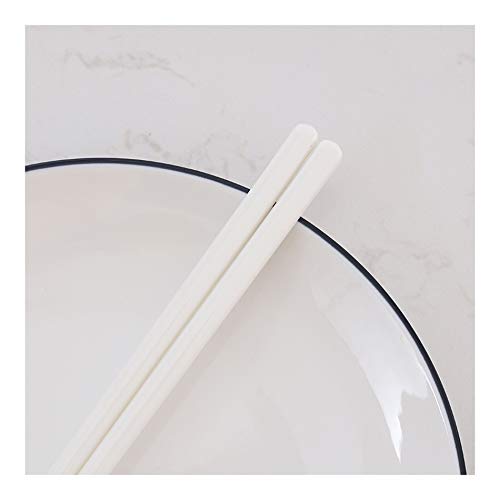 Essstäbchen aus Porzellan, wiederverwendbar, Keramik-Essstäbchen für japanische chinesische koreanische Küche, Lebensmittel, Sushi, schimmelfest, gesund und leicht zu reinigen, 5 Paar Geschenkpaket Q Essstäbchen aus Porzellan, wiederverwendbar, Keramik-Essstäbchen für japanische chinesische koreanische Küche, Lebensmittel, Sushi, schimmelfest, gesund und leicht zu reinigen, 5 Paar Geschenkpaket Q von PTATT