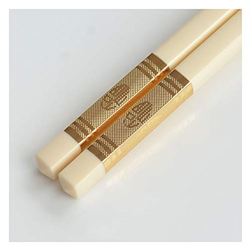 Essstäbchen aus Porzellan im japanischen Stil, wiederverwendbar, hohe Temperaturbeständigkeit, leicht, einfach zu bedienen und zu reinigen, 27 cm, 10 Paar von PTATT