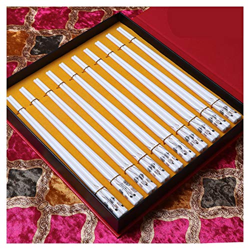Essstäbchen aus Porzellan im klassischen japanischen Stil, wiederverwendbar, rutschfest, spülmaschinenfest, 24 cm, 10 Paar – Geschenkverpackung J Essstäbchen aus Porzellan im klassischen japanischen Stil, wiederverwendbar, rutschfest, spülmaschinenfest, 24 cm, 10 Paar – Geschenkverpackung J von PTATT