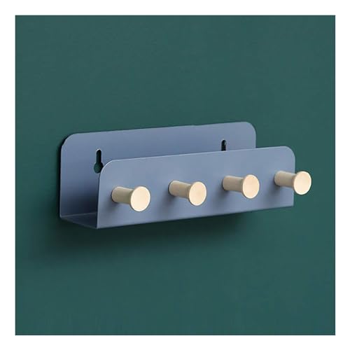 Metall-Wandhalterung, Eingangs-Organizer, Briefkorb mit Stauraum, 4–6 Haken, Halter für Briefe, Zeitschriften, Schlüssel, Mäntel, Leinen, starkes Stahl-Metall-Design, Blau-4 Metall-Wandhalterung, Eingangs-Organizer, Briefkorb mit Stauraum, 4–6 Haken, Halter für Briefe, Zeitschriften, Schlüssel, Mäntel, Leinen, starkes Stahl-Metall-Design, Blau-4 von PTATT