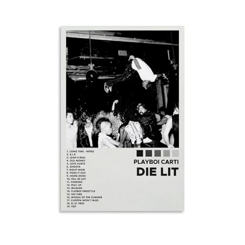 Playboi Carti Poster, Die beleuchtete Album, Poster, Leinwand, Wandkunst, dekoratives Wohnkultur, Gemälde für Wohnzimmer, Schlafzimmer, 60 x 90 cm, ungerahmt, Stil 15 Playboi Carti Poster, Die beleuchtete Album, Poster, Leinwand, Wandkunst, dekoratives Wohnkultur, Gemälde für Wohnzimmer, Schlafzimmer, 60 x 90 cm, ungerahmt, Stil 15 von PTATT