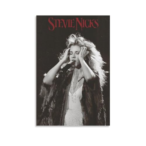 Stevie Nicks Poster, Retro, Rocksänger, Poster, Leinwand, Wandkunst, dekoratives Wohnkultur, Gemälde für Wohnzimmer, Schlafzimmer, 20 x 30 cm, ungerahmter Stil von PTATT