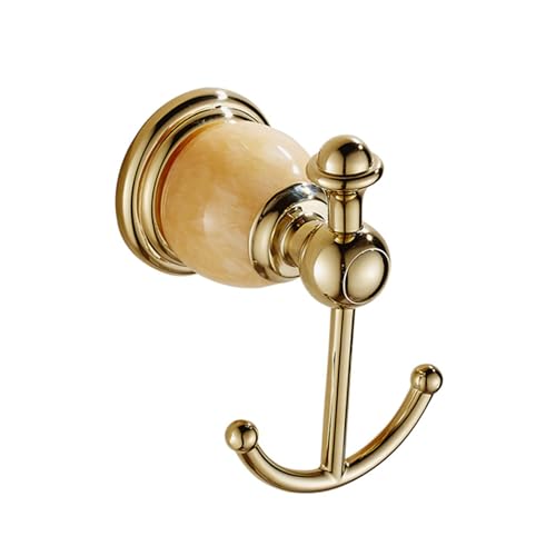 Wandgarderobe aus goldfarbenem Metall, Jade, dekorative Metallhaken zum Aufhängen von Mänteln und Huthaken, Handtuchhaken für Badezimmer, Kleiderhaken für Schlafzimmer, Schlüsselbügel, Gold Wandgarderobe aus goldfarbenem Metall, Jade, dekorative Metallhaken zum Aufhängen von Mänteln und Huthaken, Handtuchhaken für Badezimmer, Kleiderhaken für Schlafzimmer, Schlüsselbügel, Gold von PTATT
