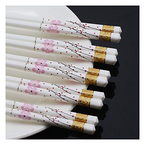 Wiederverwendbare Essstäbchen aus Keramik, Geschenkverpackung aus Massivholz, geeignet für Familienessen, Restaurants, Chinesisch, Japanisch, Koreanisch und alle Lebensmittel im asiatischen Stil (5 Wiederverwendbare Essstäbchen aus Keramik, Geschenkverpackung aus Massivholz, geeignet für Familienessen, Restaurants, Chinesisch, Japanisch, Koreanisch und alle Lebensmittel im asiatischen Stil (5 von PTATT