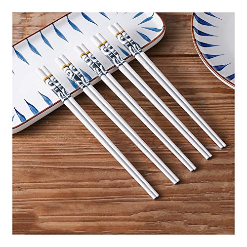 Wiederverwendbare Keramik-Essstäbchen, Geschenk-Set, gesundes Porzellan, umweltfreundlich, hohe Temperaturbeständigkeit, leicht, einfach zu bedienen und zu reinigen, 24,9 cm, B-5 Paar Wiederverwendbare Keramik-Essstäbchen, Geschenk-Set, gesundes Porzellan, umweltfreundlich, hohe Temperaturbeständigkeit, leicht, einfach zu bedienen und zu reinigen, 24,9 cm, B-5 Paar von PTATT