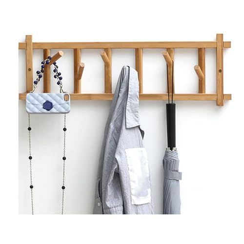 Wunderschöne, drehbare Garderobenleiste aus reinem Bambus, für Eingangsbereich, Flur, Hüte, Mäntel, Schlafzimmer und Badezimmer Wunderschöne, drehbare Garderobenleiste aus reinem Bambus, für Eingangsbereich, Flur, Hüte, Mäntel, Schlafzimmer und Badezimmer von PTATT