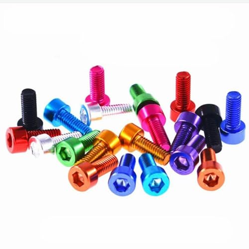 10 Stück/Los DIN912 Aluminium-Inbusschraube M3 M4 M5 M6 Bunte Sechskant-Innensechskant-Maschinenschrauben aus Aluminiumlegierung-M4x8-Rot 10 Stück/Los DIN912 Aluminium-Inbusschraube M3 M4 M5 M6 Bunte Sechskant-Innensechskant-Maschinenschrauben aus Aluminiumlegierung-M4x8-Rot von PTBMBZ