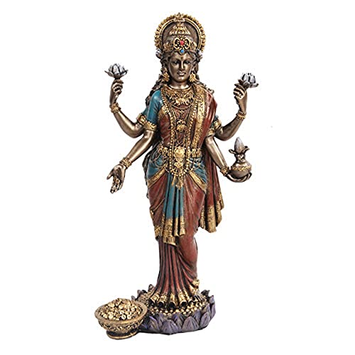 PTC 10 Inch Lakshmi Mythological Indian Hindu Goddess Statue Figurine von Pacific Giftware