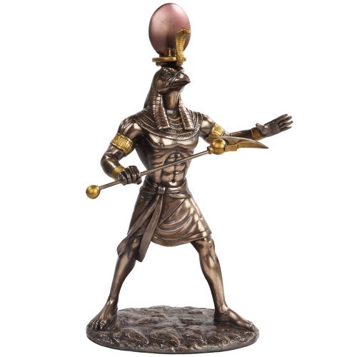 PTC 27,9 cm Ägyptische RA Mythologische Gott Bronze Finish Statue Figur von PTC