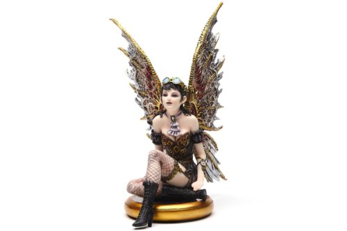 PTC 9.38 Inch Sitting Aviator Steampunk Winged Fairy Statue Figurine PTC 9.38 Inch Sitting Aviator Steampunk Winged Fairy Statue Figurine von PTC